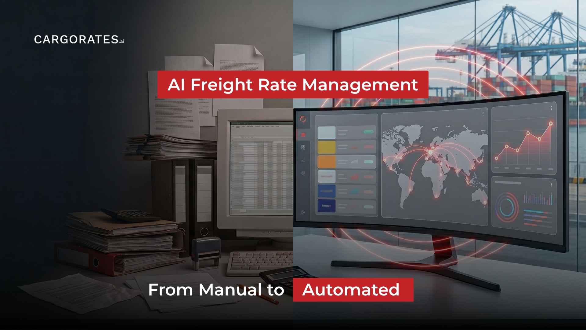 AI-powered freight rate management platform showing automated quote generation and multi-carrier comparison for freight forwarders and BCOs