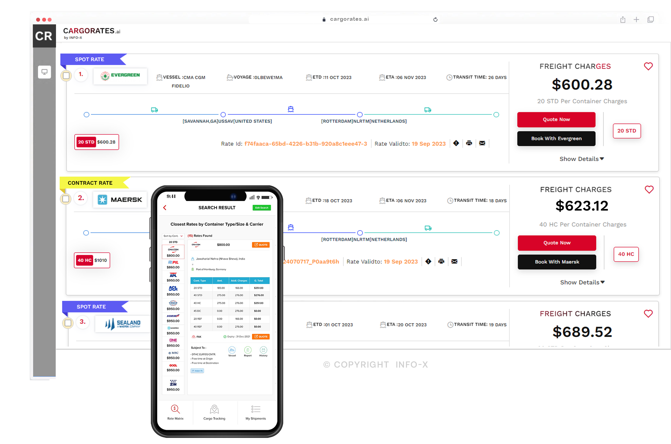 get online freight rate