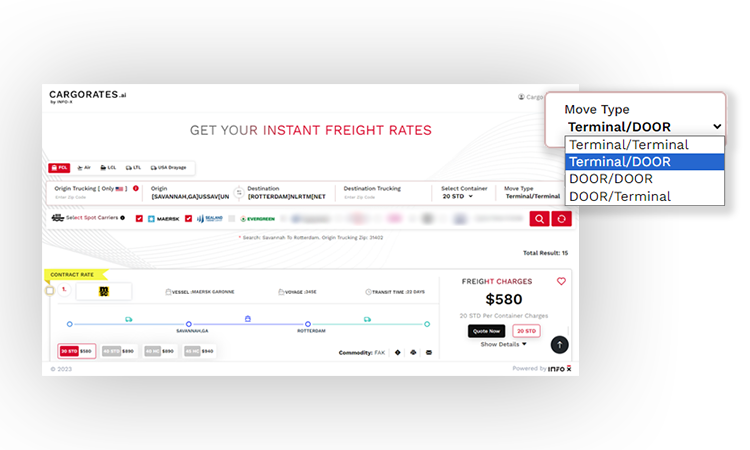 instant freight rates