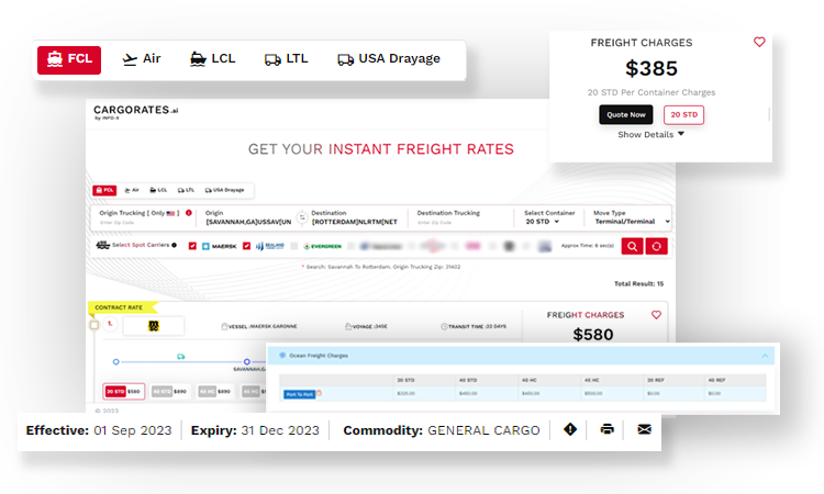 instant freight rates